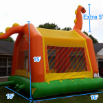 How much space in your backyard for inflatables?